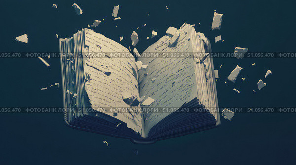 disintegrate disintegrating notebook ai generated. Стоковое AI-изображение, AI-художник Vectorwin / Фотобанк Лори