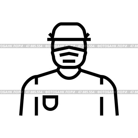 doctor surgery line icon vector illustration. Стоковая иллюстрация, иллюстратор Vectorwin / Фотобанк Лори