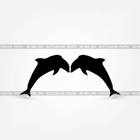 dolphin icon. Стоковая иллюстрация, агентство Ingram Publishing / Фотобанк Лори