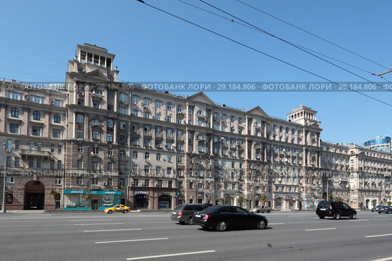 Дом 26 на Кутузовском проспекте Москва (2018 год). Редакционное фото, фотограф Дмитрий Неумоин / Фотобанк Лори