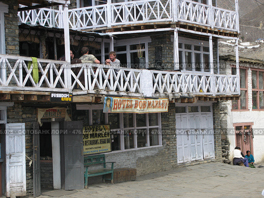 Домашний отель в Муктинах. Непал. Район Анапурны (2007 год). Редакционное фото, фотограф Кирилл Трифонов / Фотобанк Лори