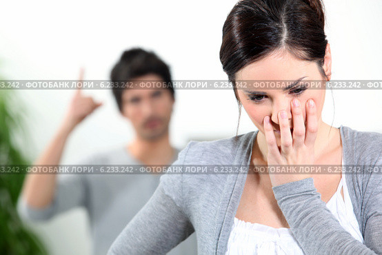 Domestic violence. Стоковое фото, фотограф Phovoir Images / Фотобанк Лори