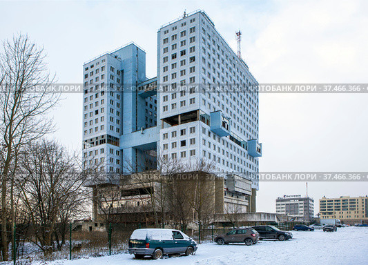 Доминанта Калининграда — Дом Советов. Калининград (2021 год). Редакционное фото, фотограф Сергей Афанасьев / Фотобанк Лори