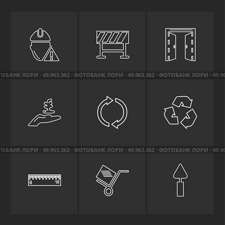 door , cart , scale hardware , tools , constructions , labour , icon, vector, design,  flat,  collection, style, creative,  icons , wrench , work , . Стоковая иллюстрация, агентство Ingram Publishing / Фотобанк Лори