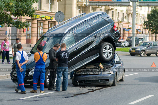 Дорожно-транспортное происшествие (2011 год). Редакционное фото, фотограф Александр Алексеев / Фотобанк Лори