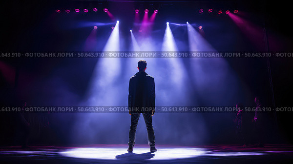 drama stage lighting ai generated. Стоковое AI-изображение, AI-художник Vectorwin / Фотобанк Лори