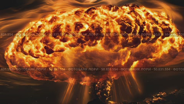 Dramatic and Stunning Nuclear Explosion Visual Effects Presented in High Definition HD. Стоковое AI-видео, аниматор Лариса Пономарева / Фотобанк Лори