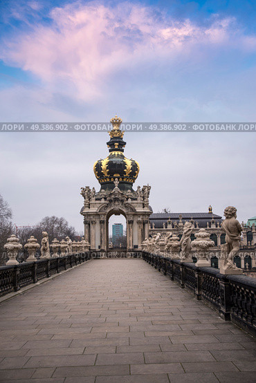 Dresden in Germany. architecture of the reconstructed old city. Стоковое фото, агентство Ingram Publishing / Фотобанк Лори