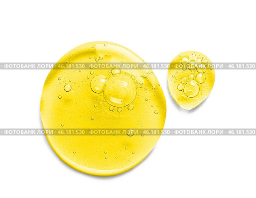 Drops of cosmetic serum on white background. Стоковое фото, фотограф Pixel_shot / Фотобанк Лори