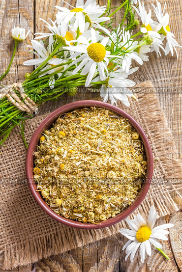 Dry chamomile. Стоковое фото, агентство Ingram Publishing / Фотобанк Лори