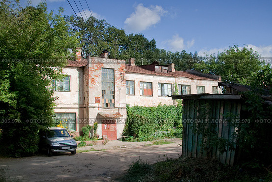 Двор в Нижнем Новгороде (2008 год). Стоковое фото, фотограф Светлана Архи / Фотобанк Лори