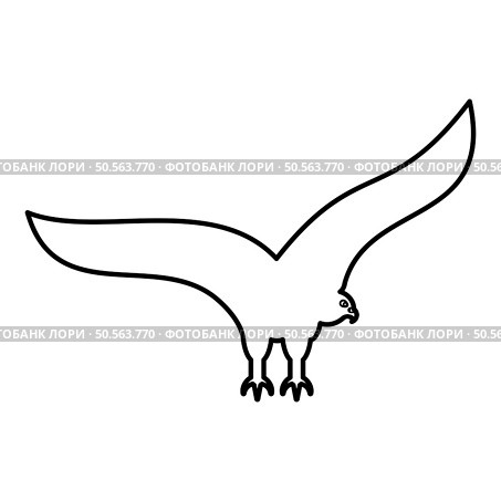 Eagle bald american bird silhouette contour outline line icon black color vector illustration image thin flat style simple. Eagle bald american bird silhouette contour outline line icon black color vector illustration image thin flat style. Стоковая иллюстрация, агентство Ingram Publishing / Фотобанк Лори