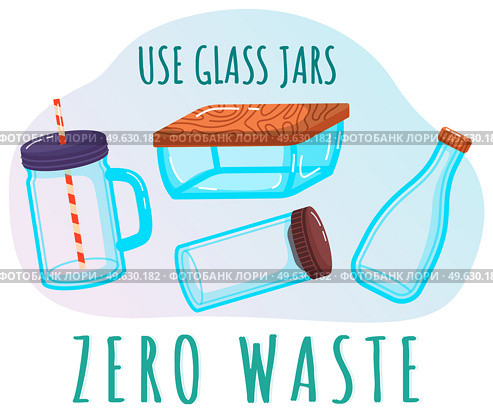 Eco friendly glass packaging, set of containers jars, bottles and boxes for storing food and liquids with lids on white. Zero waste concept. Food container. Reusable tableware, utensils are recyclable. Eco friendly glass packaging, set of containers jars, bottles and boxes for storing food and liquids. Стоковая иллюстрация, агентство Ingram Publishing / Фотобанк Лори