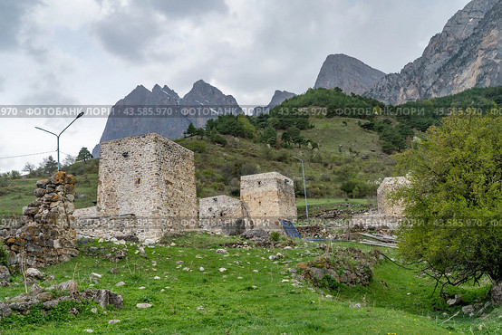 Эгикхал. Село в Ингушетии. (2024 год). Стоковое фото, фотограф Константин Яковлев / Фотобанк Лори
