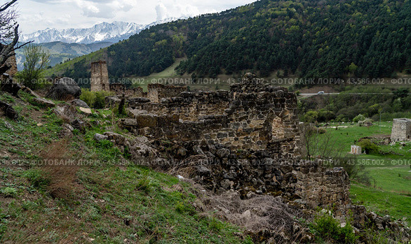 Эгикхал. Село в Ингушетии. (2024 год). Стоковое фото, фотограф Константин Яковлев / Фотобанк Лори