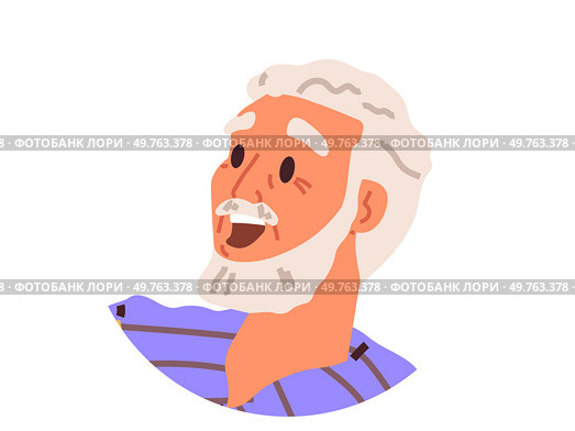 Elderly people vector illustration. Each individual, including elderly, has unique personality and character Personal well being and fulfillment are important for elderly individuals Elderly peoples. Elderly people. A portrait captures essence elderly persons character and wisdom. Стоковая иллюстрация, агентство Ingram Publishing / Фотобанк Лори
