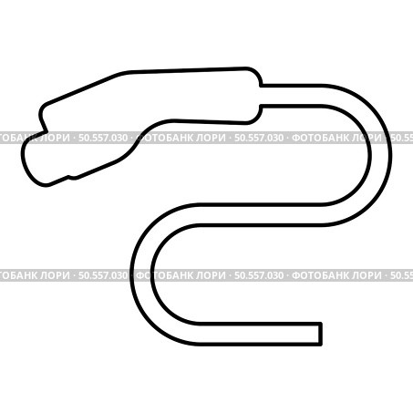 Electric car charger charging plug Ev contour outline line icon black color vector illustration image thin flat style simple. Electric car charger charging plug Ev contour outline line icon black color vector illustration image thin flat style. Стоковая иллюстрация, агентство Ingram Publishing / Фотобанк Лори