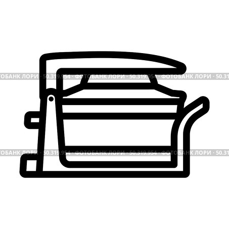 Electric Convection Oven Icon. Bold outline design with editable stroke width. Vector Illustration. Стоковая иллюстрация, агентство Ingram Publishing / Фотобанк Лори