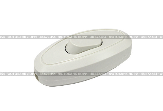 Электрический выключатель на белом фоне.  Electric switch on white background. Стоковое фото, фотограф Татьяна Д / Фотобанк Лори