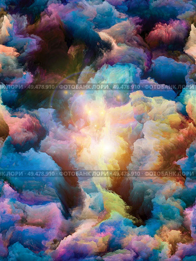 Elevated Paint. Beyond Impasto series. Backdrop design of rich colorful textures for works on art, design, creativity and imagination. Стоковое фото, агентство Ingram Publishing / Фотобанк Лори