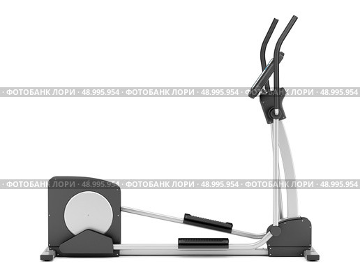 elliptical cross trainer isolated on white background. Стоковое фото, агентство Ingram Publishing / Фотобанк Лори