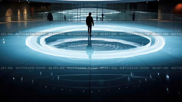 embedded glass circle ai generated. Стоковое AI-изображение, AI-художник Vectorwin / Фотобанк Лори