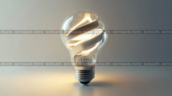 energy spiraling lightbulb ai generated. Стоковое AI-изображение, AI-художник Vectorwin / Фотобанк Лори