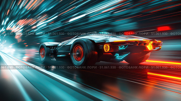 engine zooming car ai generated. Стоковое AI-изображение, AI-художник Vectorwin / Фотобанк Лори
