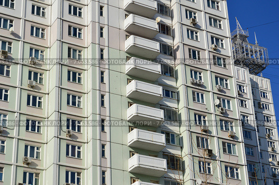 Енисейская улица, дом 5. Москва (2015 год). Редакционное фото, фотограф lana1501 / Фотобанк Лори