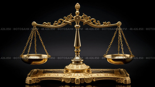 equality gold justice scale ai generated. Стоковое AI-изображение, AI-художник Vectorwin / Фотобанк Лори