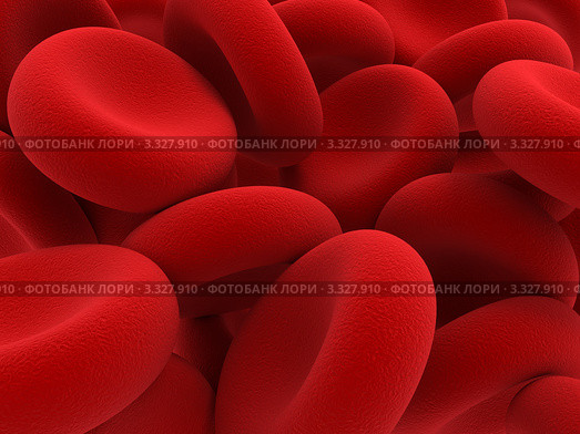 Эритроциты. Стоковая иллюстрация, иллюстратор Алексей Романенко / Фотобанк Лори