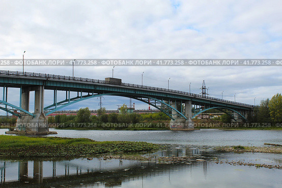 Ермаковский мост в Чусовом Пермского края (2022 год). Стоковое фото, фотограф Иван Дуплик / Фотобанк Лори