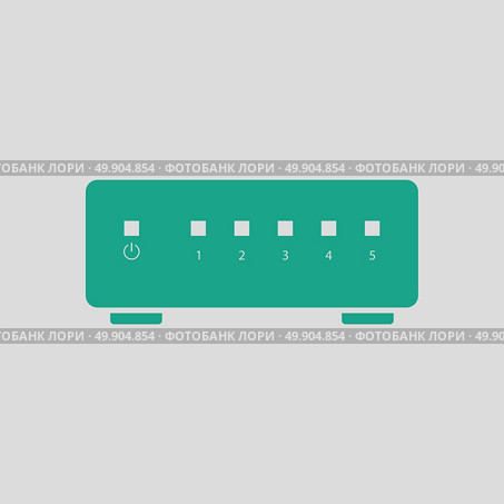 Ethernet switch icon. Gray background with green. Vector illustration. Стоковая иллюстрация, агентство Ingram Publishing / Фотобанк Лори
