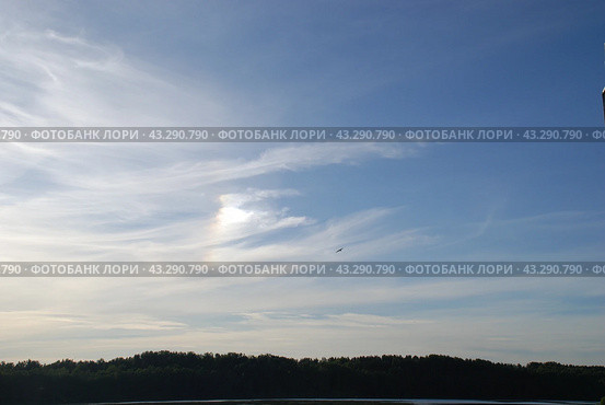 Evening sky over the forest. Стоковое фото, фотограф Andrew_Swarga / Фотобанк Лори