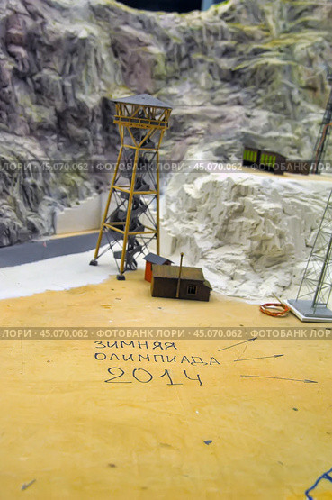 Exhibition fragment of national museum Grand Maket Russia, largest layouts (2012 год). Редакционное фото, фотограф Анна Кривицкая / Фотобанк Лори