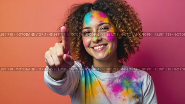 Experience Vibrant Holi Celebrations With Colors and Joy in This Spring Festival of Unity and Tradition. Стоковое AI-видео, аниматор Sergey Grishin / Фотобанк Лори