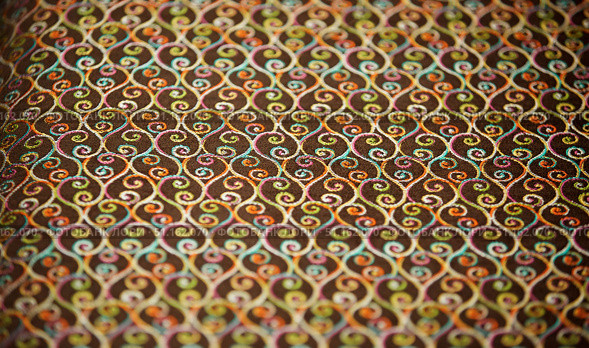 Fabric tapestry with oriental traditional pattern. Textures for design. Стоковое фото, фотограф Наталия Кирсанова / Фотобанк Лори