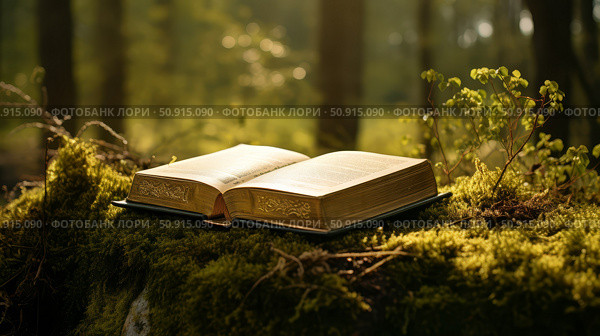 faith golden bible ai generated. Стоковое AI-изображение, AI-художник Vectorwin / Фотобанк Лори
