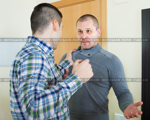 Family fight between two brothers. Стоковое фото, фотограф Яков Филимонов / Фотобанк Лори