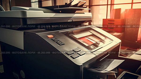 fax office equipment ai generated. Стоковое AI-изображение, AI-художник Vectorwin / Фотобанк Лори