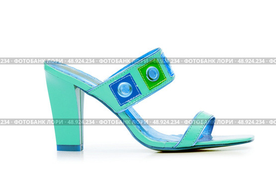 Female shoes on white background. Стоковое фото, агентство Ingram Publishing / Фотобанк Лори