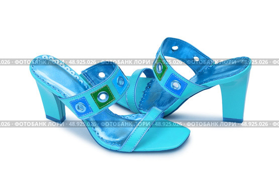 Female shoes on white background. Стоковое фото, агентство Ingram Publishing / Фотобанк Лори