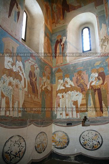 Ферапонтов монастырь. Фрески Дионисия (2010 год). Редакционное фото, фотограф Наталья Волкова / Фотобанк Лори