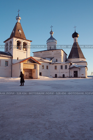 Ферапонтов монастырь зимой (2008 год). Редакционное фото, фотограф Александр Максимов / Фотобанк Лори