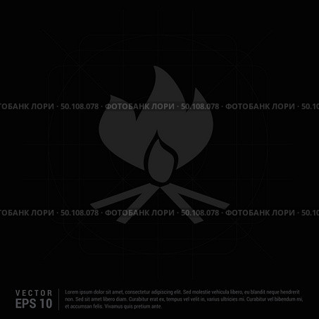 Fire Icon. Стоковая иллюстрация, агентство Ingram Publishing / Фотобанк Лори
