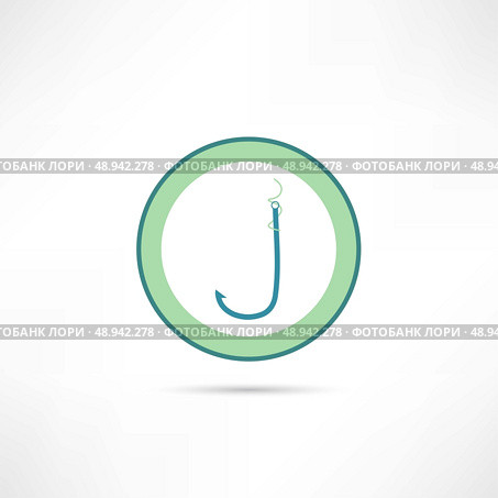 fishhook icon. Стоковая иллюстрация, агентство Ingram Publishing / Фотобанк Лори