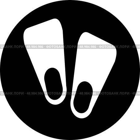 flippers icon. Стоковая иллюстрация, агентство Ingram Publishing / Фотобанк Лори