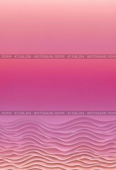 Flowing waves of soft pink hues dance together, creating an abstract landscape that evokes feelings of tranquility and artistic inspiration in a dreamy environment Generative AI. Стоковое AI-изображение, AI-художник Юлия Петровская / Фотобанк Лори