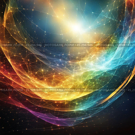 "Фон в виде энергетической паутины для необычного дизайна". "Energy web background for creative design" Стоковое AI-изображение, AI-художник Владислав Матвейчук / Фотобанк Лори