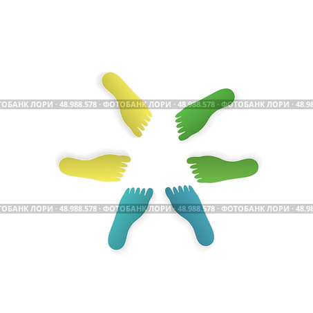 footprint icon. Стоковая иллюстрация, агентство Ingram Publishing / Фотобанк Лори